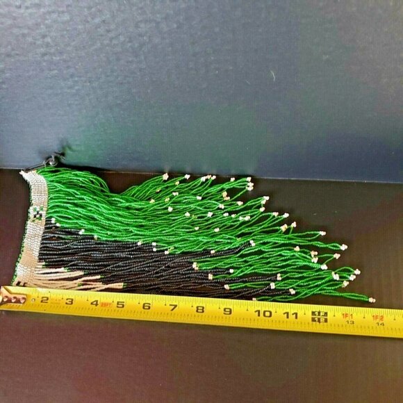 Native Glass Seed Beads Medicine Bib Neck Piece - Picture 4 of 8